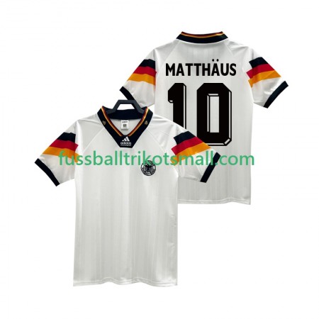Fußballtrikots Deutschland MATTHAUS 10 1992 Retro Kurzarm Heimtrikotsatz kaufen